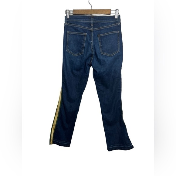 VERONICA BEARD Carolyn 10” Baby Boot Cropped Jeans With Tux Side Size 25 - Picture 4 of 10